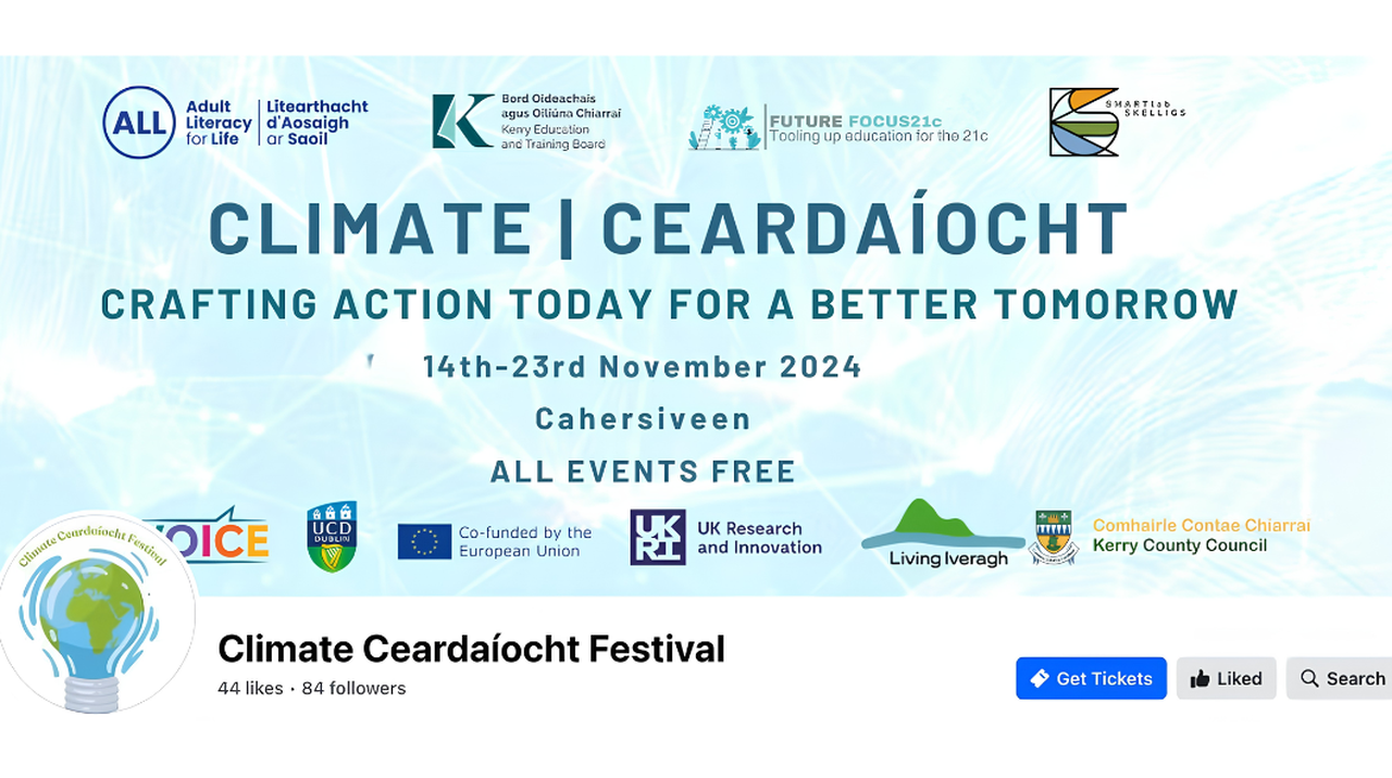 Climate Ceardaiocht Festival poster.